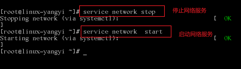 服务的停止和启动 杨逸