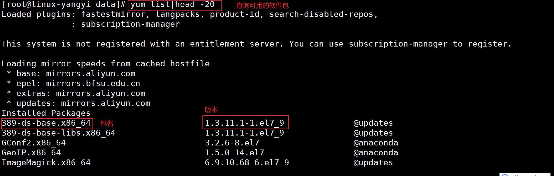 查询软件包 杨逸